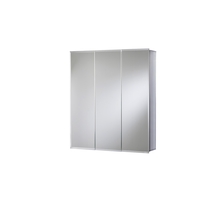 Croydex Grove Tri-View Aluminium Triple Door Mirror Cabinet