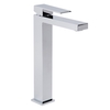Cube Single Lever Tall Basin Mixer Tap - Chrome