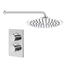 EcoS9 Thermostatic Dual Shower Valve With Overhead and Wall arm