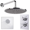 EcoStyle Dual Valve with 250mm Shower Head Wall Arm Filler & Overflow