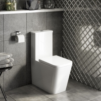Evan Close Coupled WC and Soft Close Seat - Closed Back
