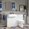 Harper Toilet and Basin Combination Unit 1167mm - White Gloss