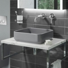 Matt Grey Square 360mm Countertop Basin - Augusta