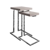 Nest of 2 Sofa Tables in Grey Oak Effect - Arabella