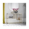 Pippard Mirrored Console Table in Champagne- Caspian House