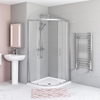 Quadrant Enclosure with Tray 1000 x 1000mm - 6mm Glass - Juno Range