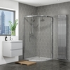 Quadrant Shower Enclosure with Shower Tray 800 x 800mm - 4mm Glass - Vega Range