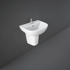 RAK Compact 550mm Basin 1 Tap Hole with Semi-Pedestal