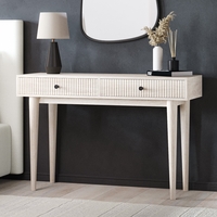 Rustic Limewash Dressing Table with 2 Drawers - Beau