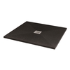 Silhouette Black Sparkle 800 x 800 Square Ultra Low Profile Tray with waste