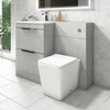 Sion Concrete Effect 1100mm Combination Unit with Voss Back to Wall Toilet