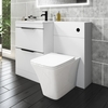 Sion Matt White 1100mm Combination Unit with Voss Back to Wall Toilet