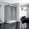 Sliding Door Shower Enclosure Right Hand 900 x 1400mm - 8mm Smoked Glass - Neptune Range