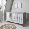 Tutti Bambini Modena Grey and White 3 in 1 Adjustable Cot Bed
