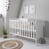 Tutti Bambini Rio White Cot Bed with Mattress and Cot Top Changer