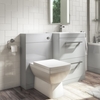 Universal Toilet and Basin Combination Unit - Grey - Ashford