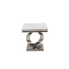 Vida Living Selene Lamp Table in Bone White