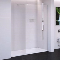 Walk In Shower 1000 x 2000mm with Shower Tray - 10mm Glass - Trinity Premium Range