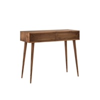 Walnut Office Desk with Drawers - Briana