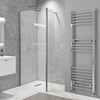 Wetroom Panel 1100mm and Return Panel 8mm Glass - Corvus Range