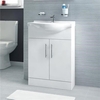 Windsor 55 White Vanity Basin Unit no tap no waste