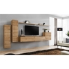 Wooden Floating Entertainment TV Unit with Storage - TV