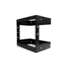 8U Open Frame Wall Mount Equipment Rack Adjustable Depth