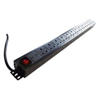 DYNAMODE 6 Way Horizontal 13A Switched 19 INCH PDU with SP 1U Rack Mountable
