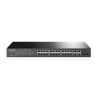TP-Link 24-Port 10/100Mbps + 4-Port Gigabit + 2 SFP slot Smart PoE Switch