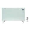 electriQ 2000W Designer Glass Heater Wall Mountable Low Energy with Smart WiFi Alexa - Ultra Slim only 8cm Bathroom Saf