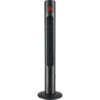 electriQ 46 Inch Black Tower Fan with Remote Control 3 Speed Settings Timer & Oscillation Functions