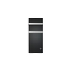 GRADE A1 - 1200W Black Designer Glass Heater Wall Mounted with 2 Towel Rails and Smart WiFi Alexa - IP24 Bathroom Safe