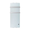 GRADE A1 - 1200W White Designer Glass Heater Wall Mounted with 2 Towel Rails and Smart WiFi Alexa - IP24 Bathroom Safe