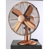 GRADE A1 - electriQ 12 inch Copper Desk Fan with Oscillating Function and Steady Base