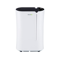 GRADE A1 - electriQ 20 Litre Dehumidifier with Humidistat for 2 to 5 Bed Homes