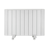 GRADE A1 - electriQ 2000W Wall Mountable Low Energy Smart WiFi Alexa Aluminium Designer Radiator - Bathroom Safe IP24