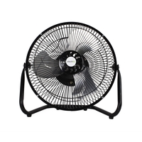 GRADE A1 - electriq 9 Inch High Velocity Desk Fan with 2 Speeds - Black