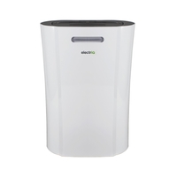 GRADE A1 - electriQ CD12LE PRO 12L Low Energy Smart Dehumidifier for up to 3 bed house with Plasma Air Purifier