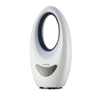 GRADE A1 - electriQ eiQ-AM09 2kW Bladeles Fan Heater with Mood Light