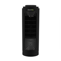 GRADE A1 - electriQ Slim Tower Fan with Oscillation and 3 speed settings - Black