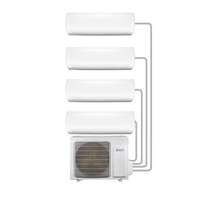 GRADE A1 - Multi-split 4-Way WiFi Ready Inverter Wall Air Conditioner System with four 9000 BTU indoor units to a single