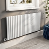 GRADE A1 - White Electric Horizontal Designer Radiator 2kW with Wifi Thermostat - H600xW1416mm - IPX4 Bathroom Safe