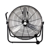 GRADE A2 - 24 Inch High Velocity 3 Speed Portable Floor Fan in Black