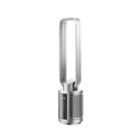 GRADE A2 - 38 inch Quiet Pure Cool Bladeless HEPA Purifying Tower Fan with Remote Control Timer and Oscillation - Silver