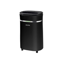 GRADE A2 - electriQ 12 Litre Black Low Energy UV Antibacterial Dehumidifier with HEPA Air Purifier