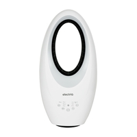 GRADE A2 - electriQ 24 inch Bladeless Quiet Tower Fan with Mood Light