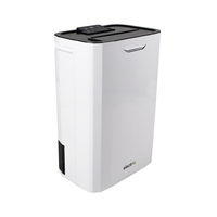 GRADE A2 - electriQ 8 litre Fast-Dry Desiccant Dehumidifier with Air Purifier for 2-5 bed House