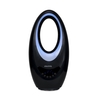 GRADE A2 - electriQ Black Bladeless Heater 2kW with Optional Mood Light