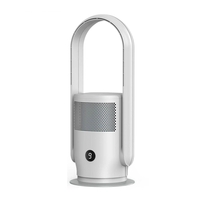 GRADE A2 - electriQ Bladeless Tower Fan and True HEPA Air Purifier for Home with UV Light & Smart WiFi