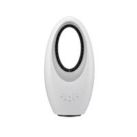 GRADE A2 - electriQ SmartApp Bladeless Fan Cool and Hot with Optional Mood Light